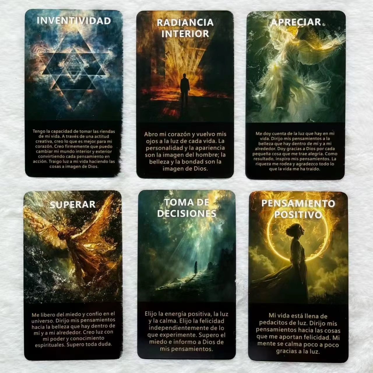 Baraja de Oráculo en Español, Cartas de Oráculo Inner Sunshine, 55 Cartas de Luz para la Libertad, el Autoconocimiento y la Adivinación,, Cartas de Tarot