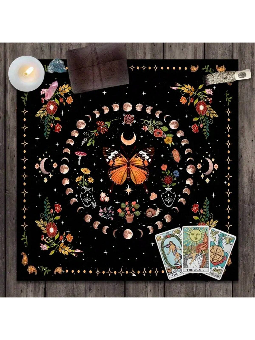 Tela estilo tapete para tarot
