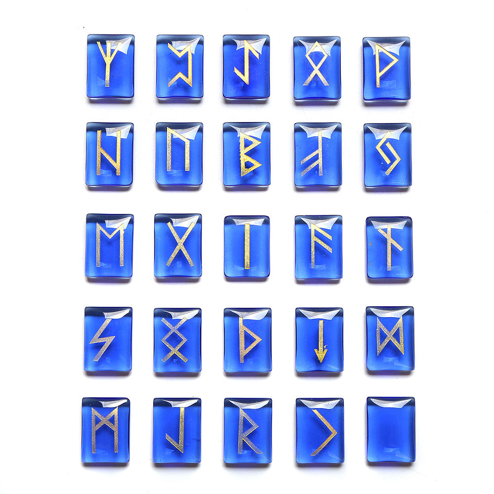 Runas de Cristal Natural-Piedra Semipreciosas