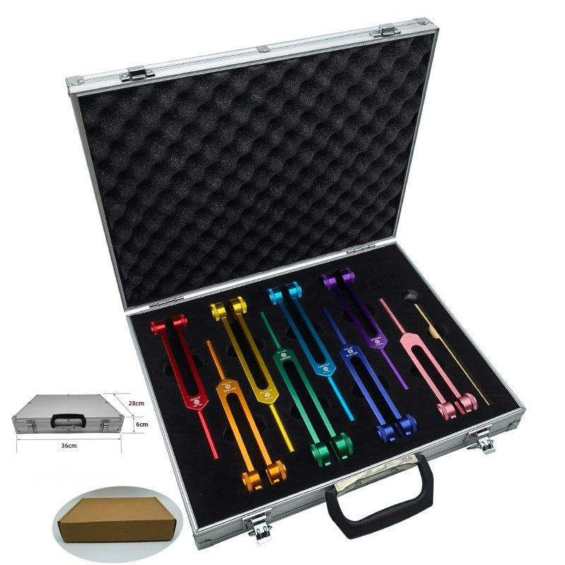 Set de 8 Diapasones Terapéuticos para Chakras