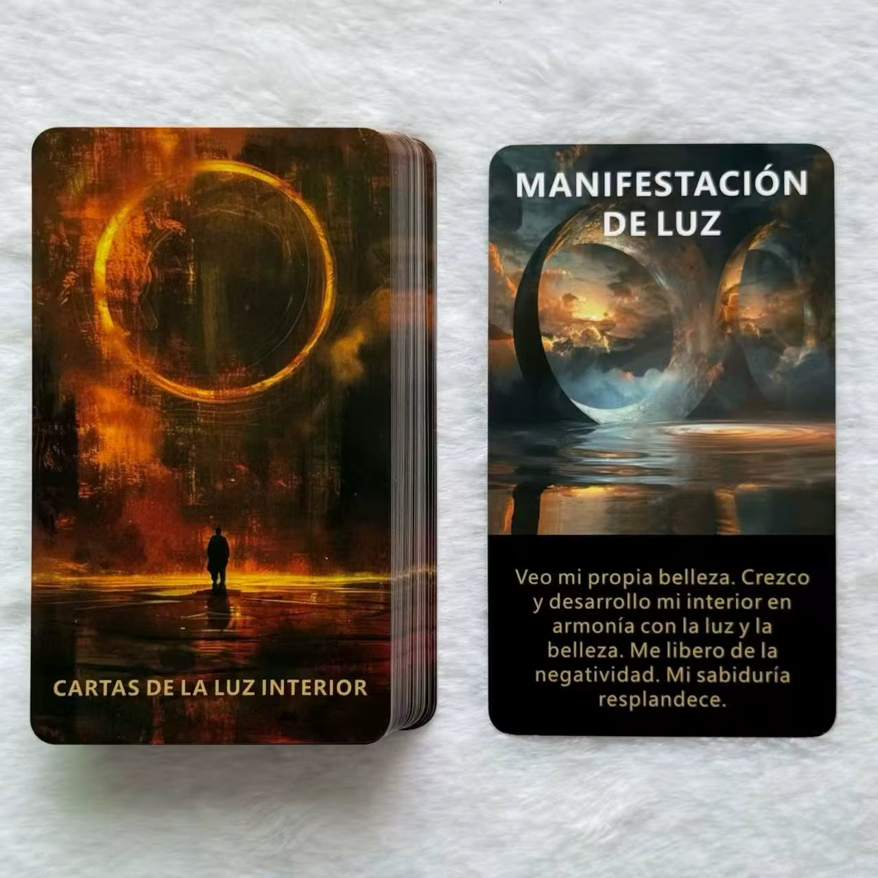 Baraja de Oráculo en Español, Cartas de Oráculo Inner Sunshine, 55 Cartas de Luz para la Libertad, el Autoconocimiento y la Adivinación,, Cartas de Tarot