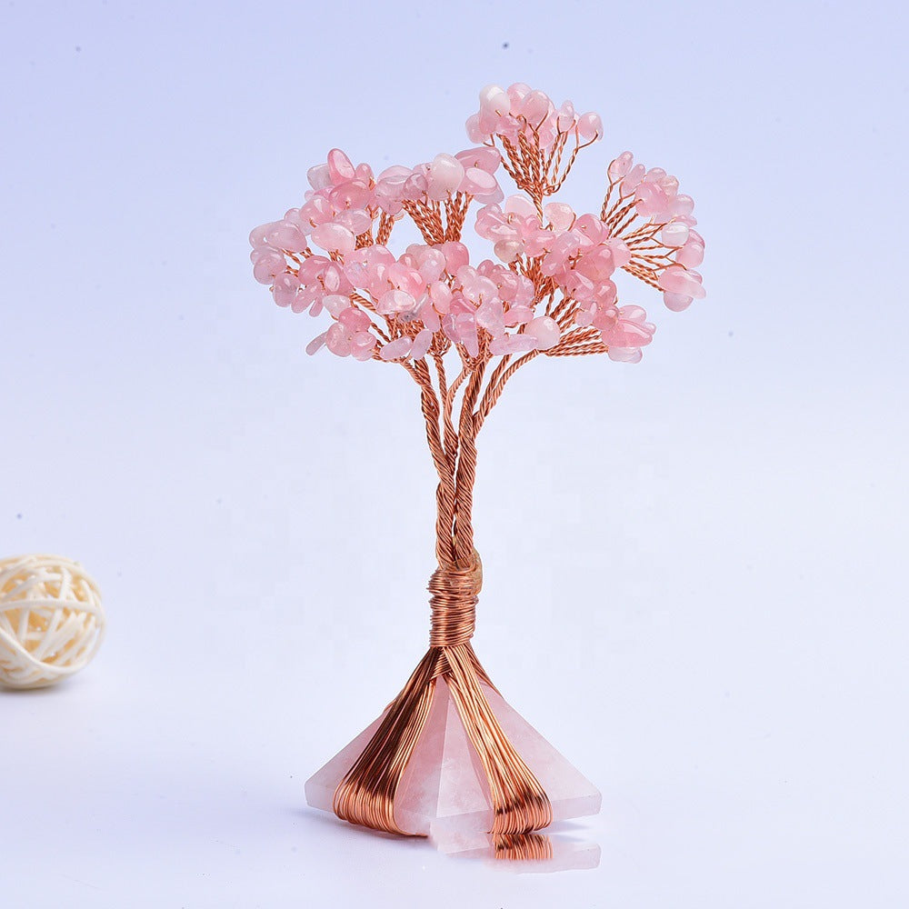 Árbol de la Vida con Cristal Natural - Decoracion Espiritual y Reiki
