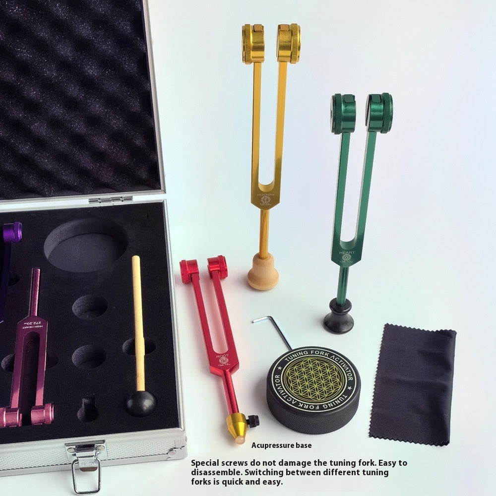 Set de 8 Diapasones Terapéuticos para Chakras