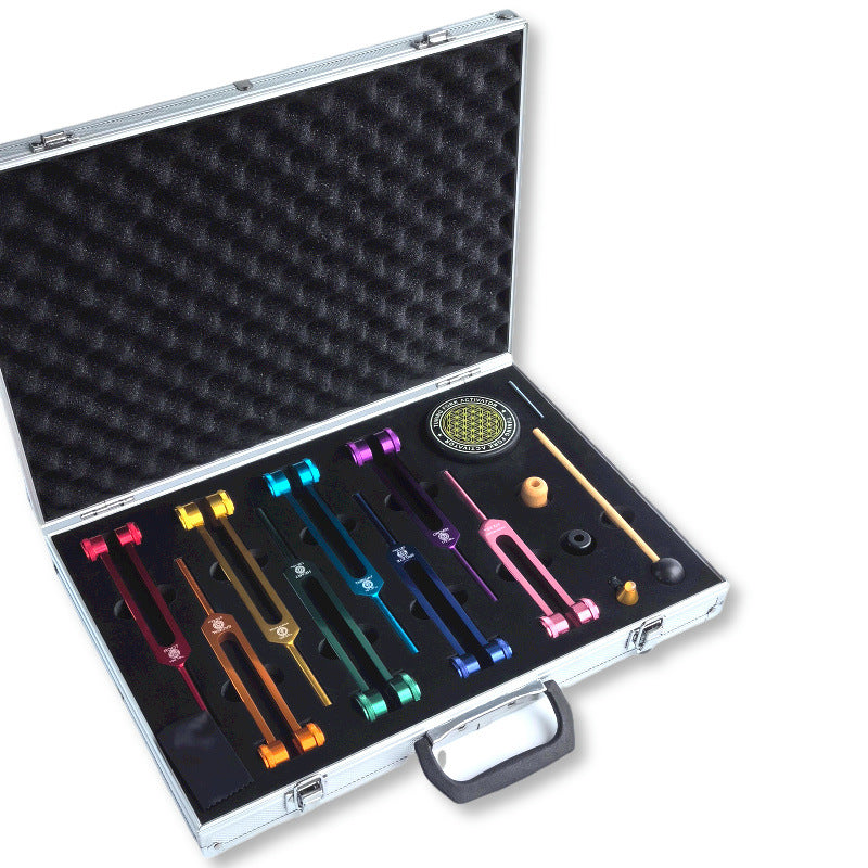 Set de 8 Diapasones Terapéuticos para Chakras