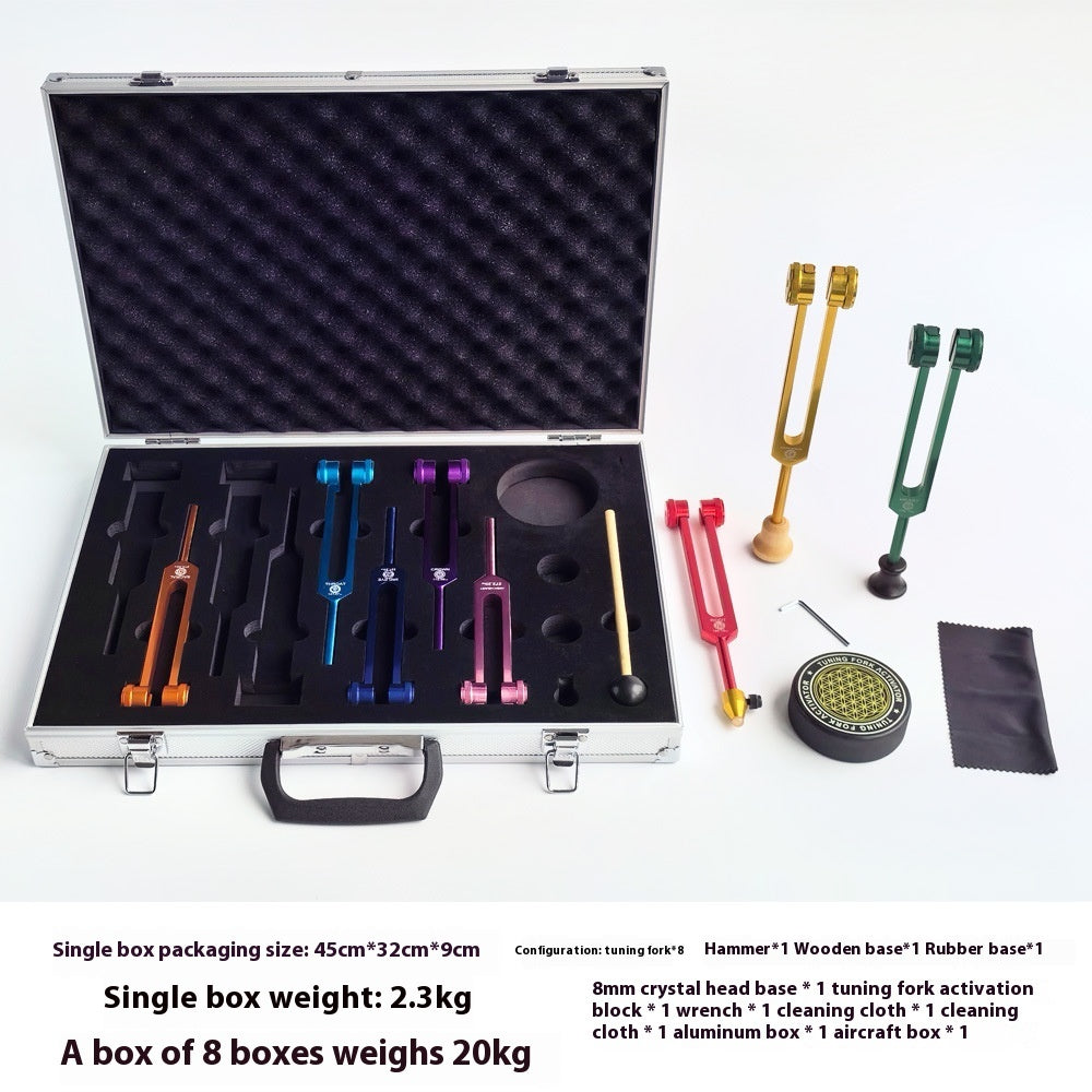 Set de 8 Diapasones Terapéuticos para Chakras