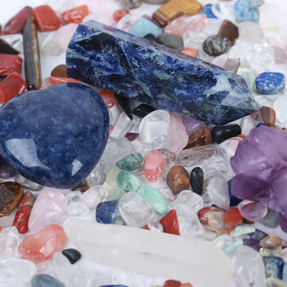 Kit de Colección de Minerales "Tesoros de la Tierra" Caja con Pedras Semipreciosas