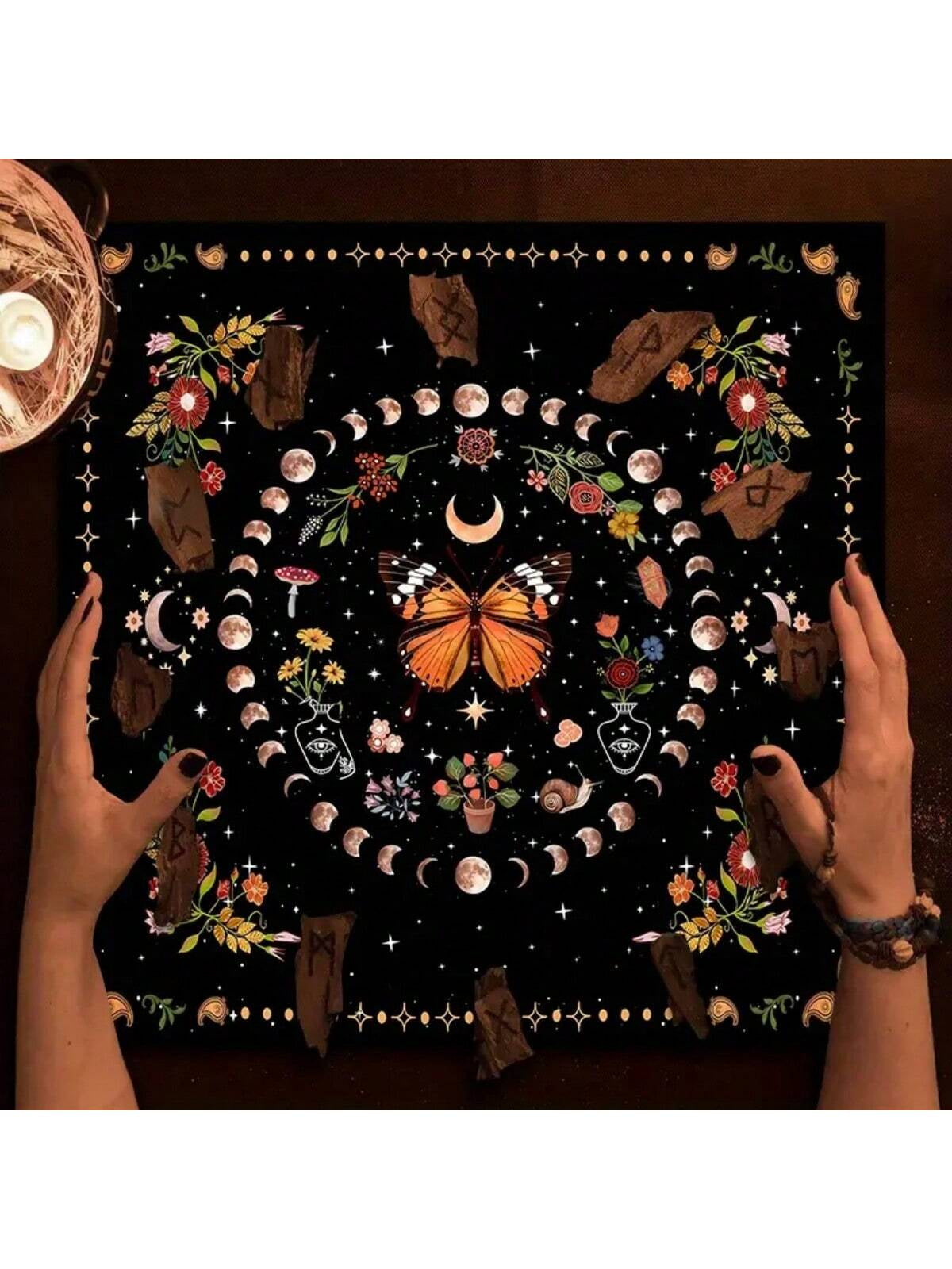 Tela estilo tapete para tarot