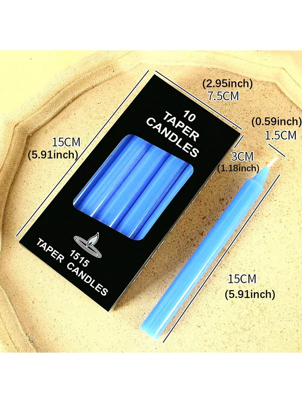 10/12/20/22/24 unidades de velas largas y delgadas de 6 pulgadas 
