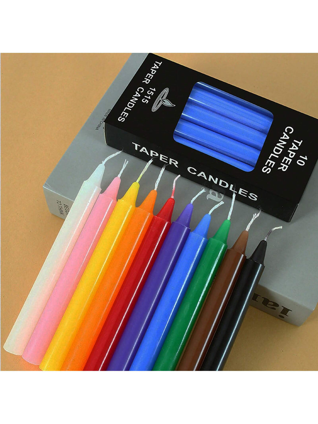 10/12/20/22/24 unidades de velas largas y delgadas de 6 pulgadas 