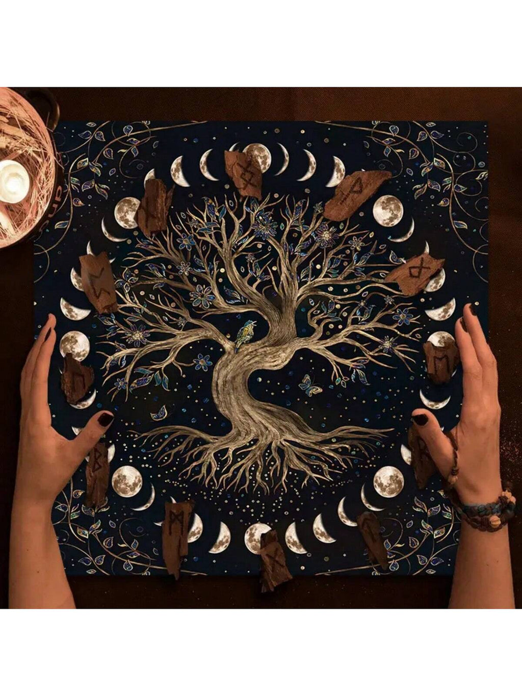 Tela estilo tapete para tarot