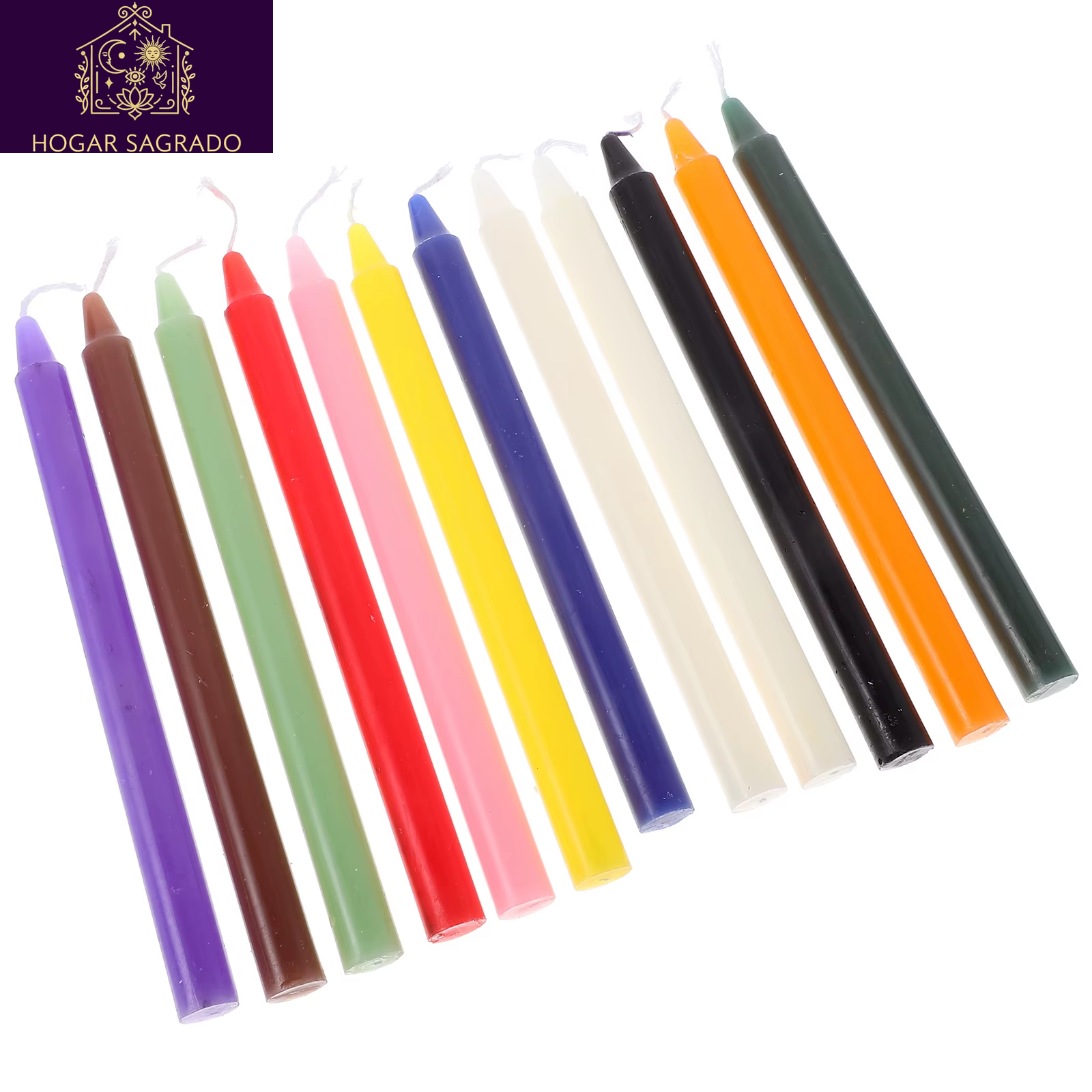 12Pcs Colored Colored Candles Candles Long Taper Candles Paraffin Candles Home Decor Party Candles Holiday Candles Candles